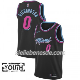 Kinder NBA Miami Heat Trikot Josh Richardson 0 2018-19 Nike City Edition Schwarz Swingman